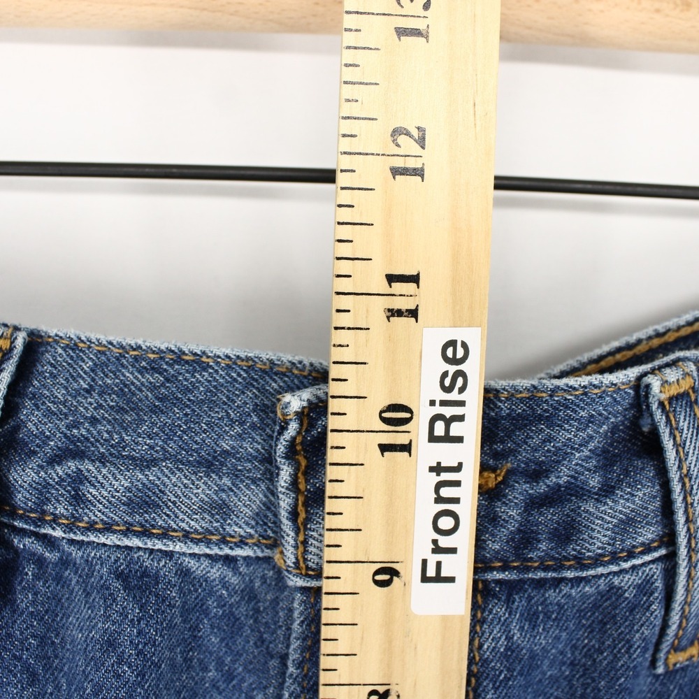 Levis 94 Baggy Jeans Womens 31 Blue Mid Rise Loose Fit Straight Leg Denim - Picture 5 of 11
